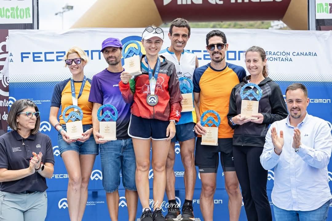 Quito Santana y Olga Martynenkova se proclamaron vencedores absolutos de una prueba integrada en la Copa de Canarias y el Open Trail Mountride La Palma.