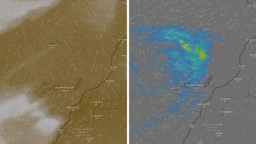 Después de la calima llega la borrasca a Canarias: otro fin de semana de lluvia, oleaje y viento