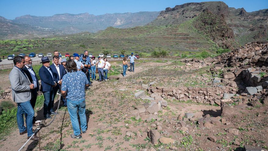 Visita al yacimiento arqueológico grancanario