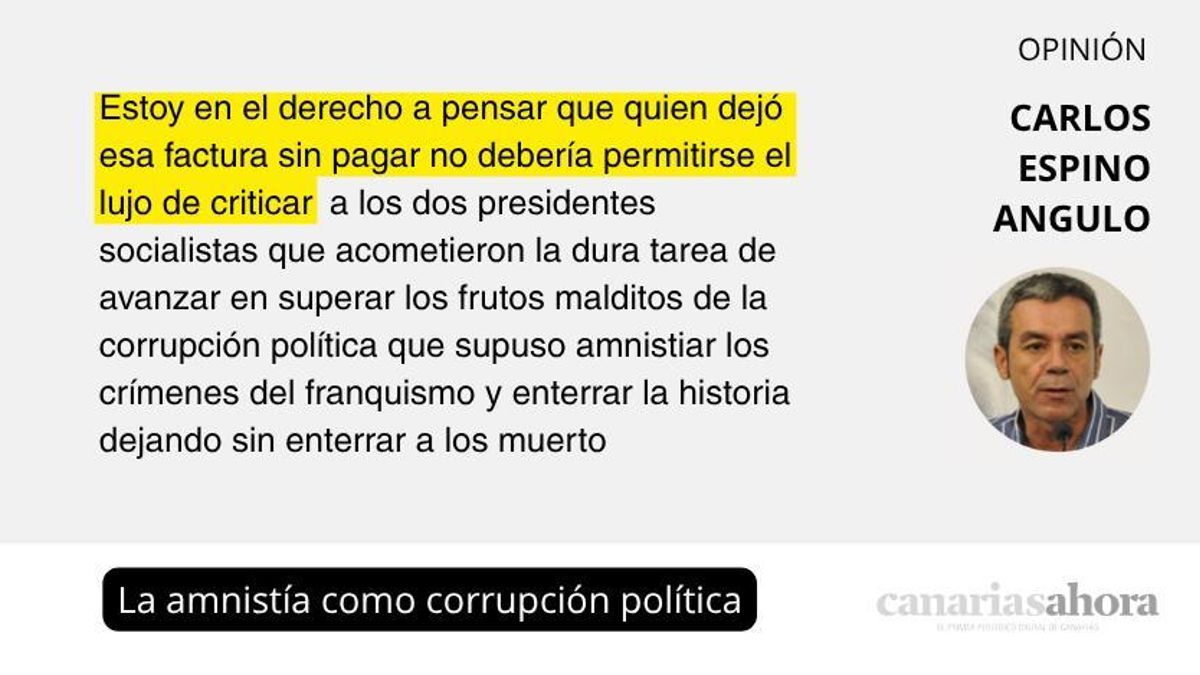 La amnistía como corrupción política