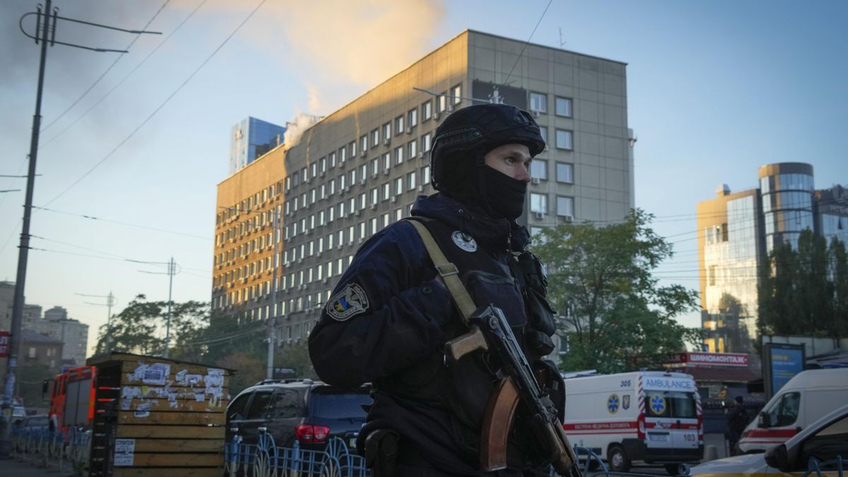 Rusia ha atacado Kiev con varios drones kamikaze esta madrugada.
