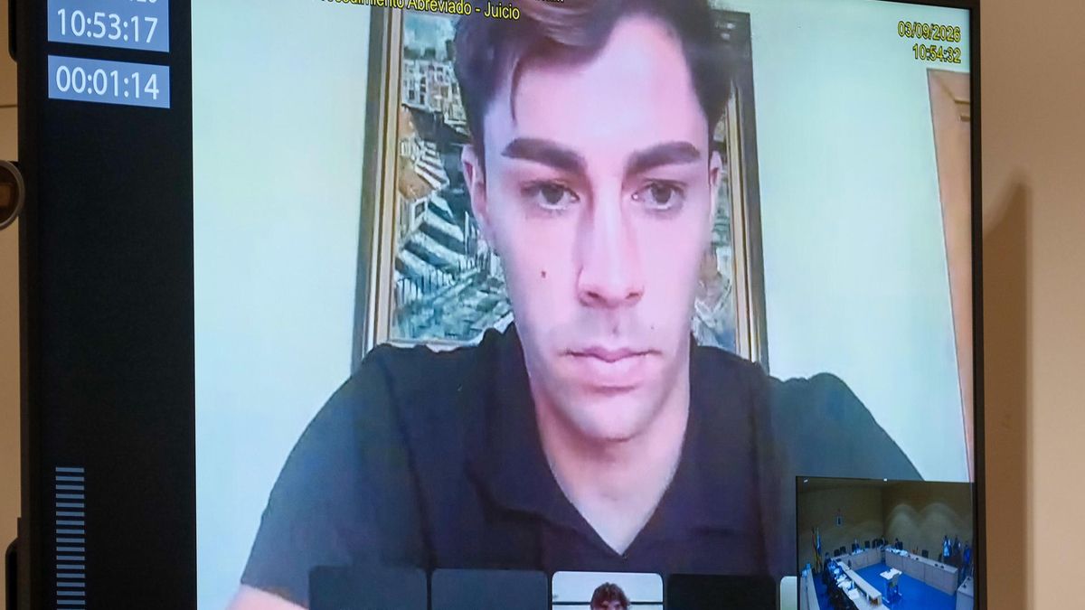 El jugador Andrés García, durante el juicio.