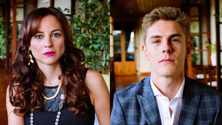 Leonor Watling y Patrick Criado caracterizados para Vivir sin permiso