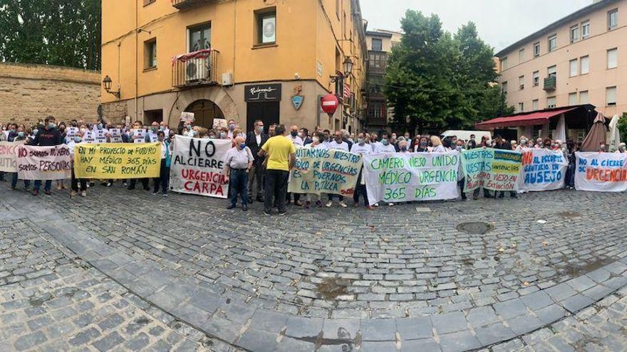 La manifestación contra los recortes de las urgencias se mantiene y la Plataforma plantea la vía judicial