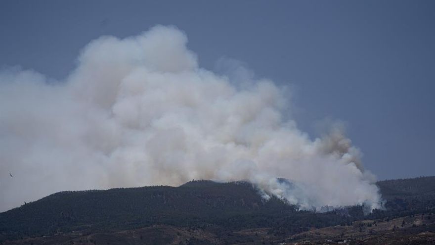 Incendio en Arico. ( EFE /Ramón de la Rocha)
