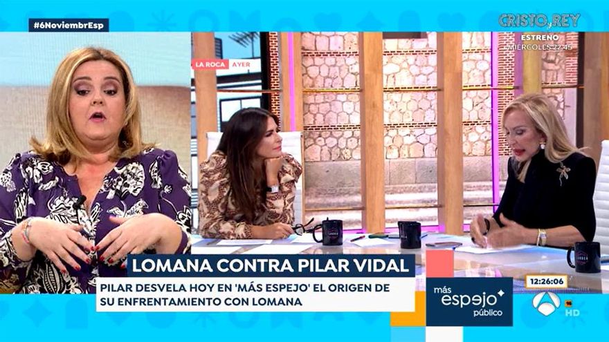 Sigue la "salvamización" en 'La Roca' y 'Espejo Público' con las versiones de Lomana y Pilar Vidal sobre su conflicto