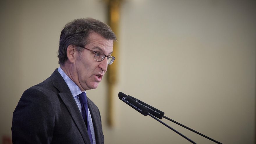 El presidente del PP, Alberto Núñez Feijóo.