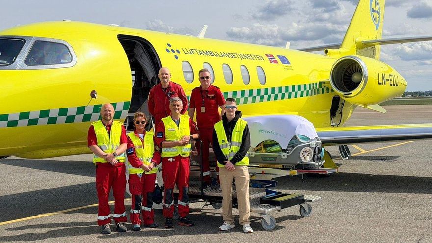 La UE envía a Tenerife una ambulancia aérea de Noruega para apoyar el desembarco del MV Hondius.