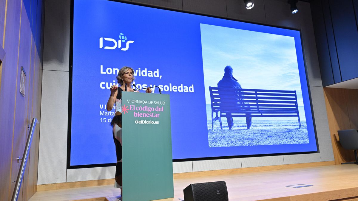 Instantes de la intervención de Marta Villanueva.