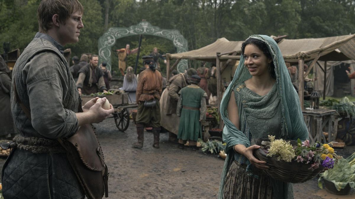 Ser Duncan el alto y Tanselle, en una imagen del tercer episodio de 'El caballero de los Siete Reinos'