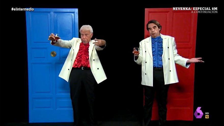 'Aznarito y Felipón', en 'El Intermedio': "Con nosotros no habría pandemia en España porque no nos tosía ni dios"