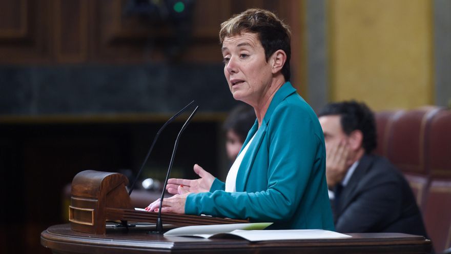 Archivo - La diputada de Bildu Isabel Pozueta.