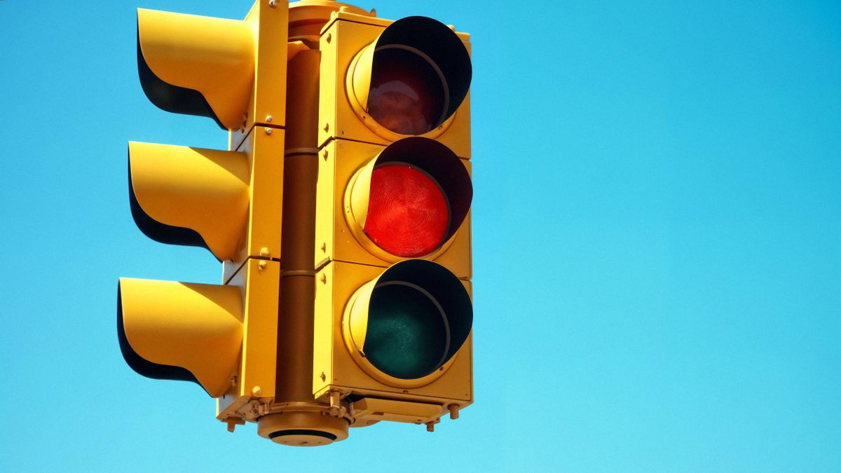 Semáforo en ámbar