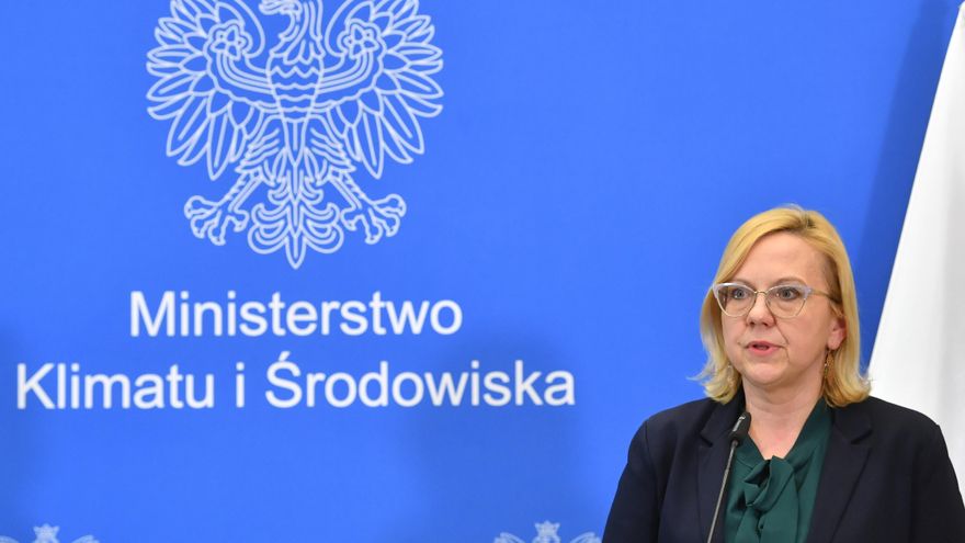 La ministra polaca de Clima, Anna Moskwa, en una imagen de archivo. EFE/EPA/RADEK PIETRUSZKA POLAND OUT[POLAND OUT]