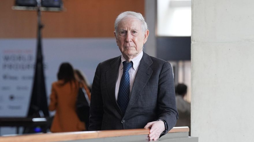 Shlomo Ben Ami en Barcelona, el 20 de octubre de 2025.