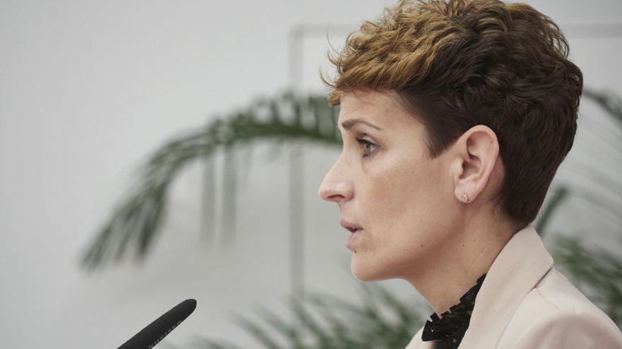 Archivo - La presidenta del Gobierno de Navarra, María Chivite, en una imagen de archivo.