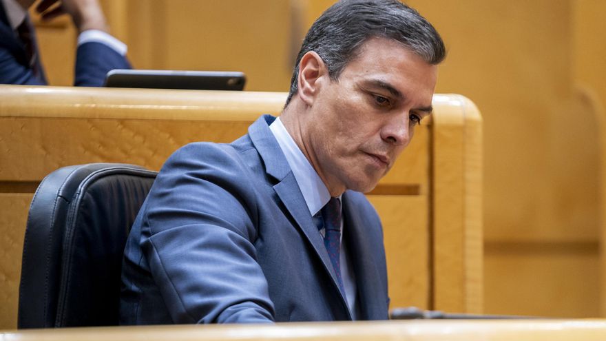 Archivo - El presidente del Gobierno, Pedro Sánchez, en el Senado