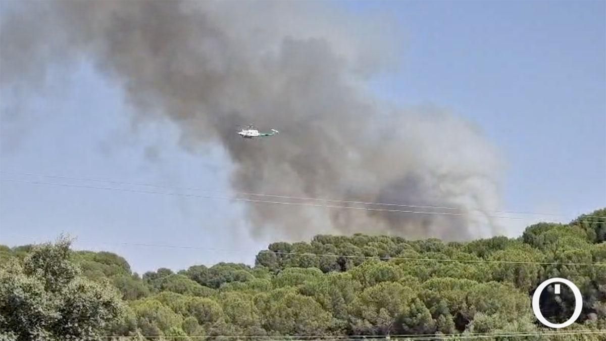 Incendio forestal en la Sierra de Córdoba