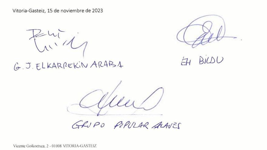 El PP firma tres acuerdos con EH Bildu mientras Feijóo ataca a Sánchez por "pactar con los encapuchados"