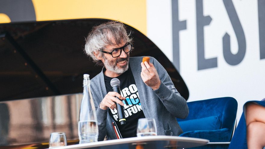 El pianista protagonizó un divertido momento "croquetas" durante su conversación en el escenario de María Pita