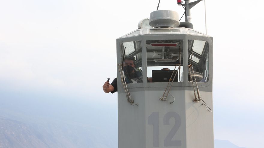 Puente de gobierno de la lancha tipo LCM-1E.
