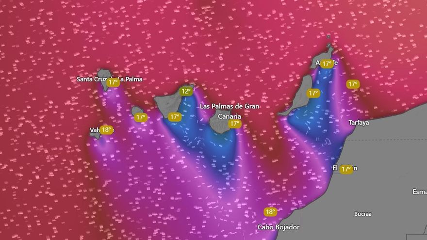 La Aemet eleva a naranja los avisos para este fin de semana en dos islas de Canarias