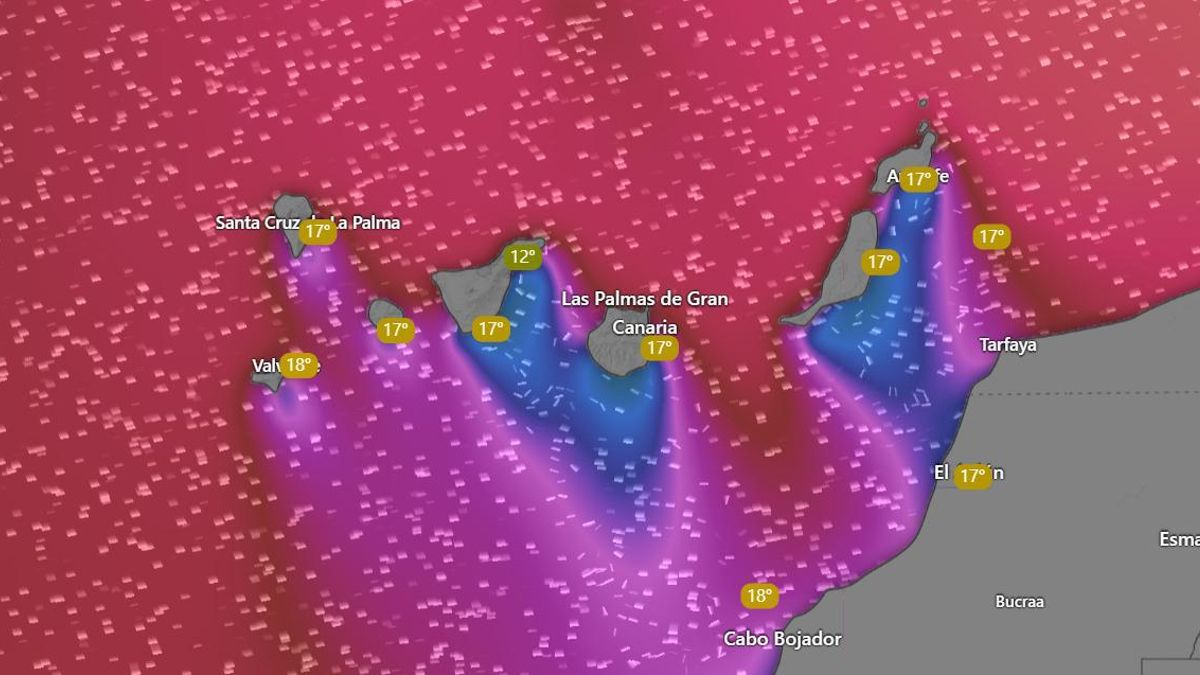 La Aemet eleva a naranja los avisos para este fin de semana en dos islas de Canarias