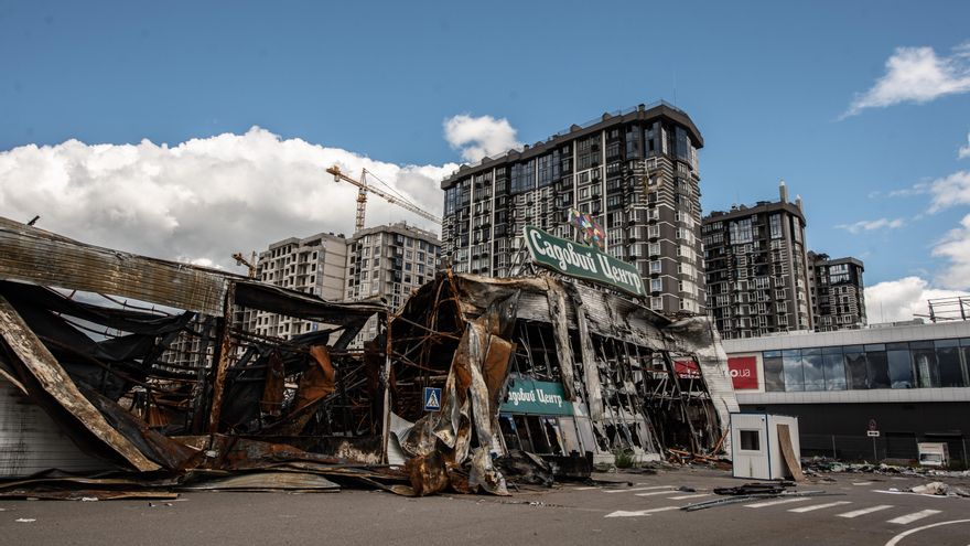 Destrucción causada por la invasión rusa en Ucrania. Irpin en una imagen de archivo.