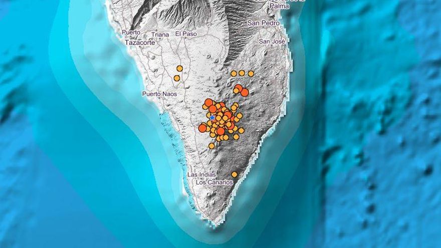 La Palma registra 14 terremotos, uno de magnitud 3,4, en las primeras horas de este martes