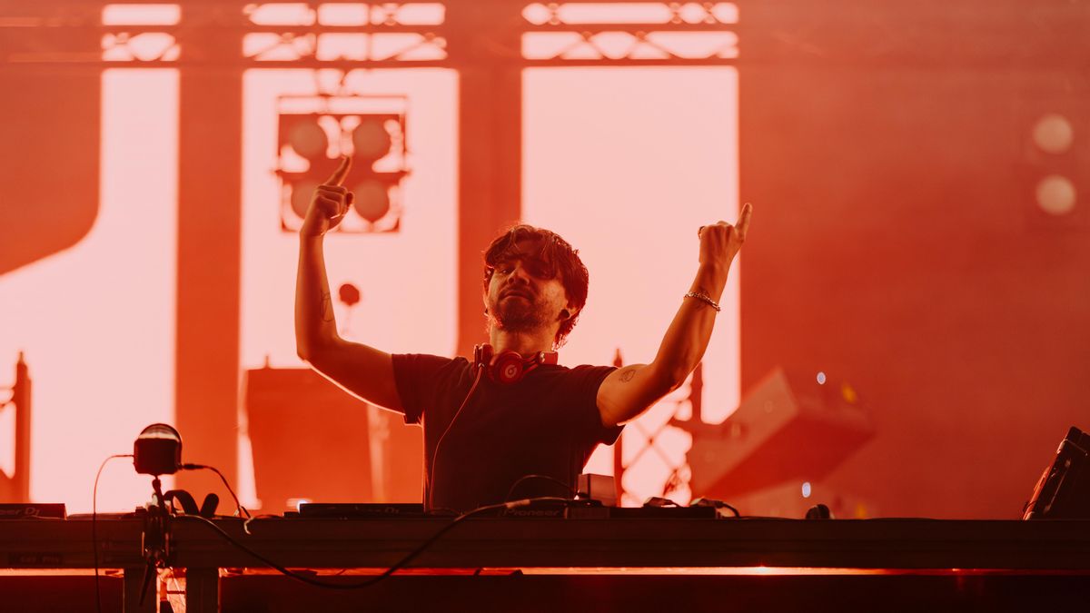 Skrillex, el rey del dubstep, durante su actuación