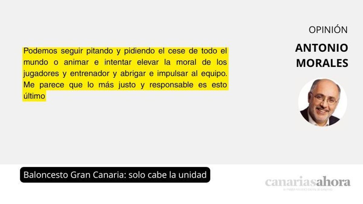 Baloncesto Gran Canaria: solo cabe la unidad