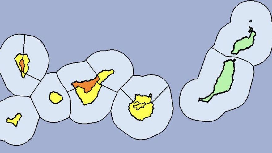 Activados varios avisos en Canarias este domingo por fuertes vientos