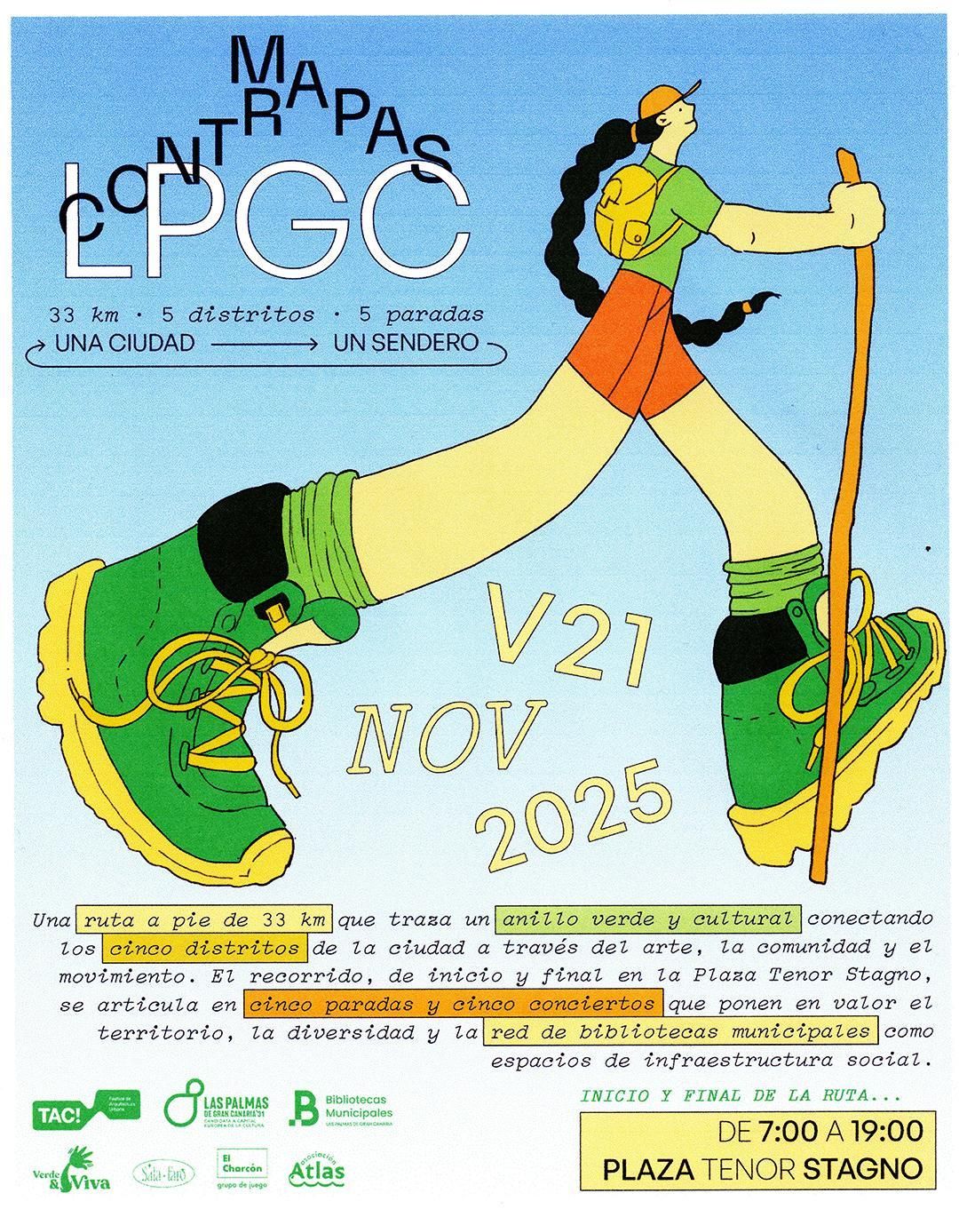 Cartel 'Contramapas' noviembre, 2025.