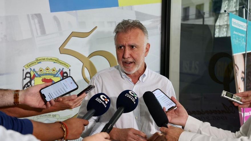 Ángel Víctor Torres en declaraciones a la prensa durante su visita a Venezuela