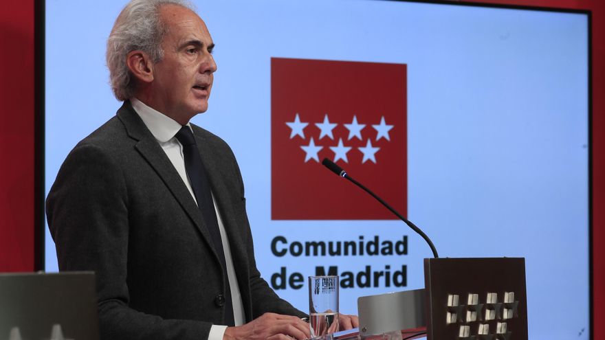 El consejero de Sanidad de la Comunidad de Madrid, Enrique Ruiz Escudero, la semana pasada. EFE/Fernando Alvarado