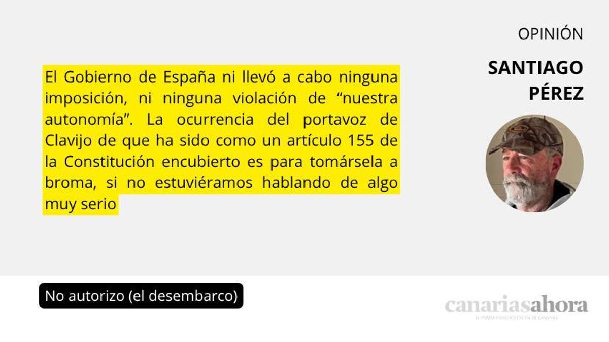No autorizo (el desembarco)