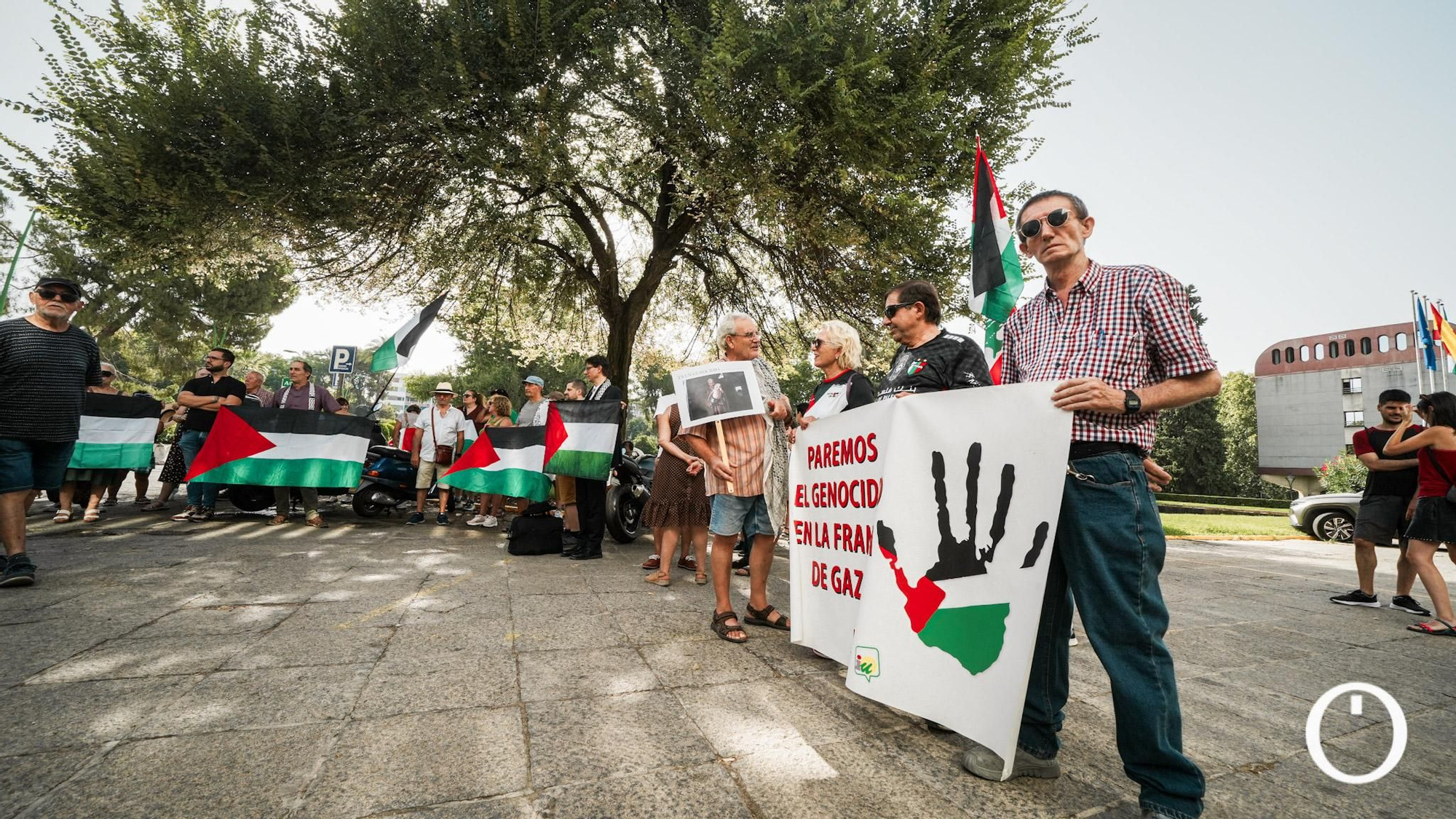 Concentración contra el genocidio en Palestina