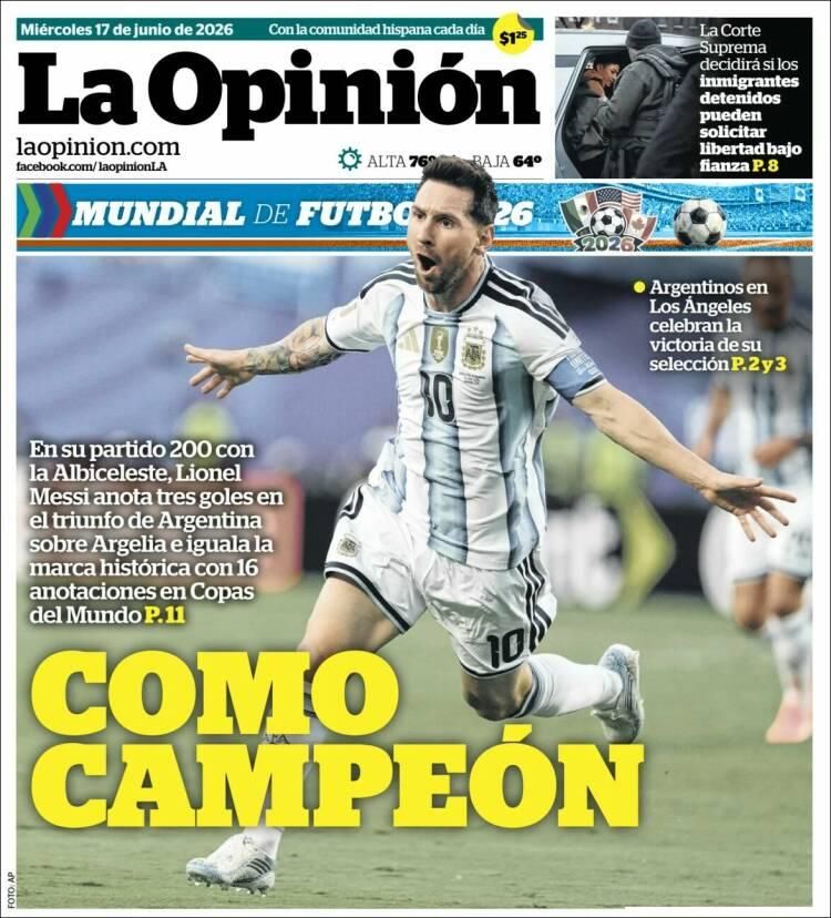 Messi, no lo entenderías: las fotos del debut de la Selección Argentina en el Mundial 2026