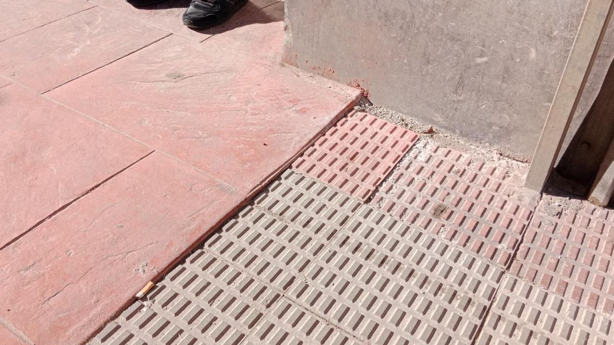 Baldosas antiguas y nuevas