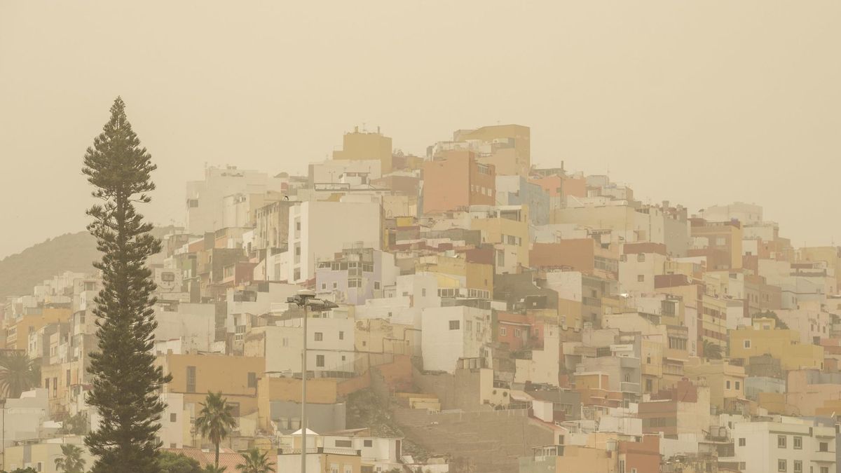 Calima en Las Palmas de Gran Canaria.