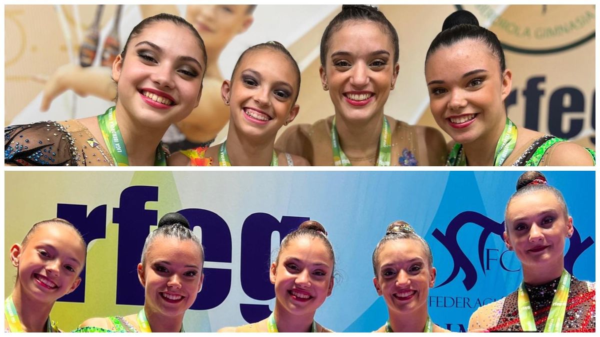 El Club Ritmo León recupera la supremacía de la gimnasia rítmica española