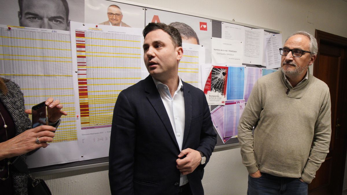 Javier Alfonso Cendón en las primarias del PSOE en Ponferrada