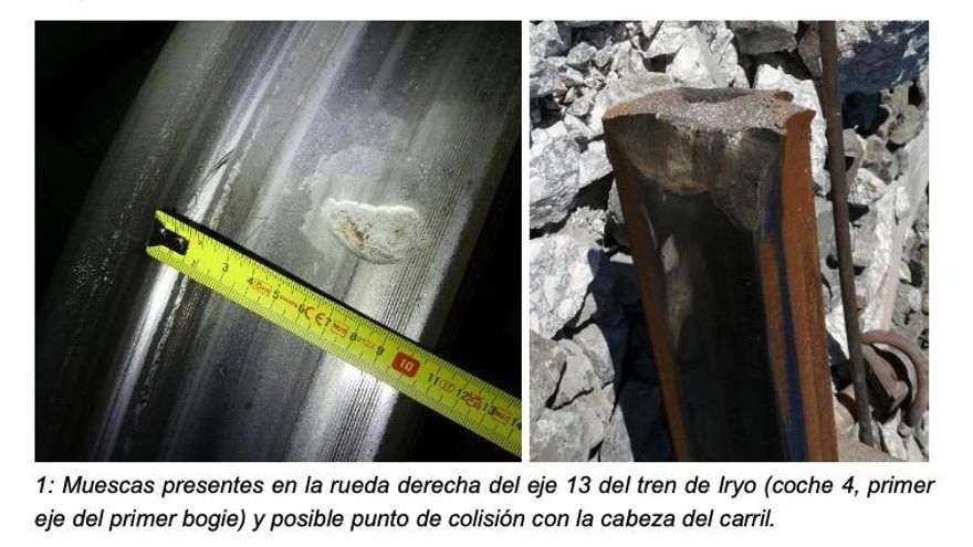El primer informe del accidente de Adamuz apunta a una rotura previa de la vía como causa del descarrilamiento del Iryo