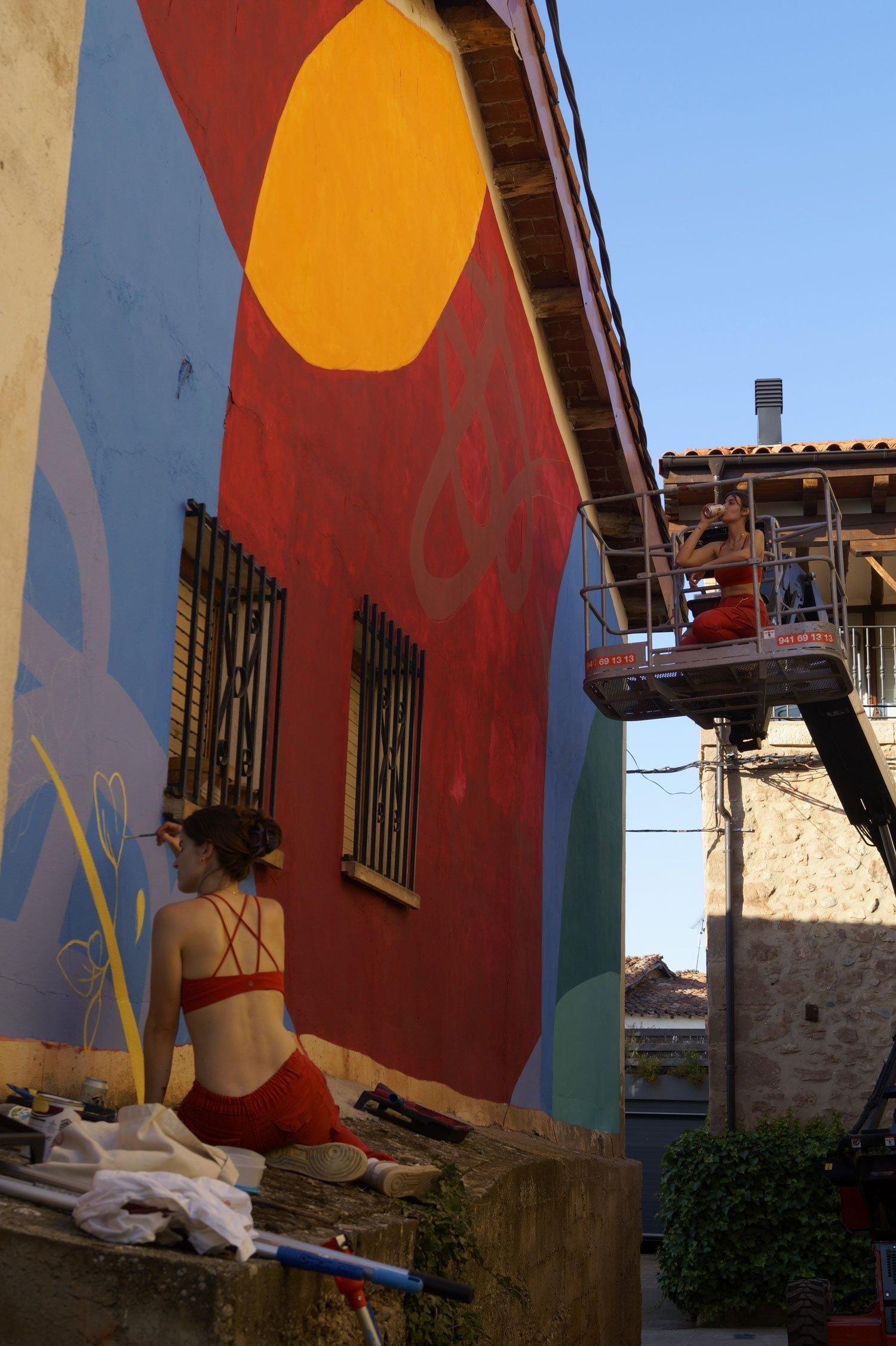 Festival de arte mural Camprovinarte en Camprovín, La Rioja