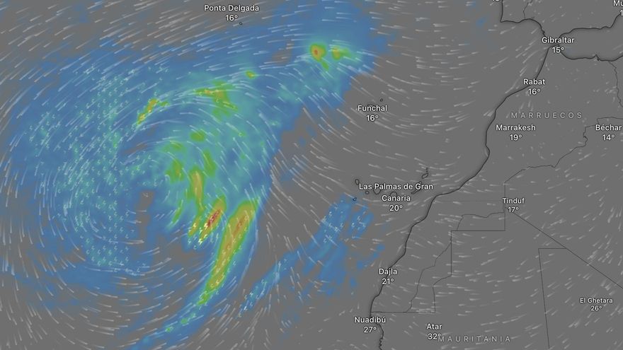 La borrasca Dorothea dispara los avisos de Aemet y las alertas del Gobierno en Canarias