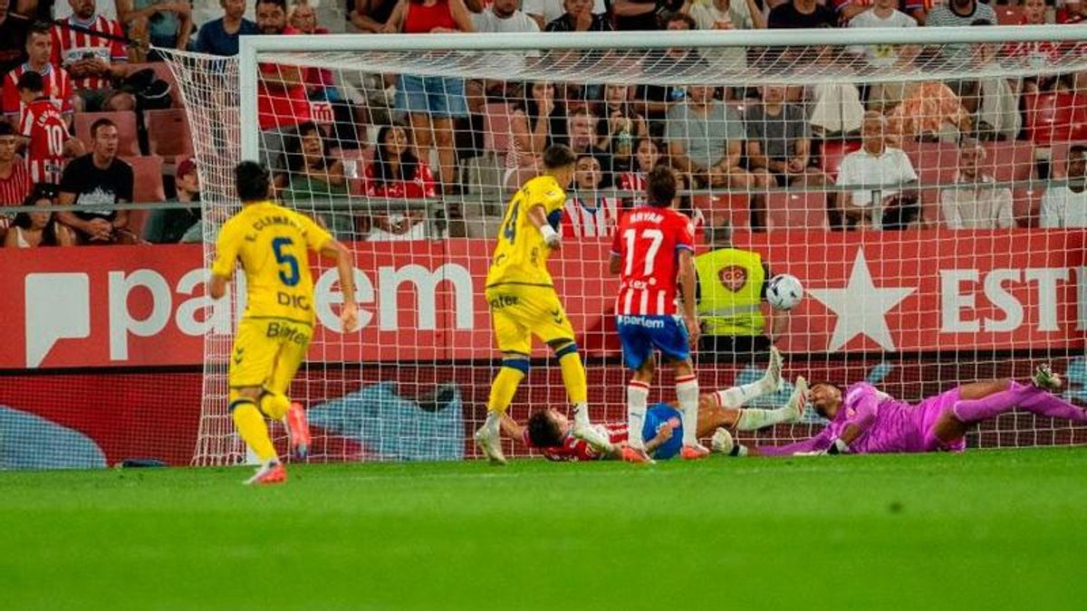 Las Palmas pierde crédito en Girona con una goleada sin excusas