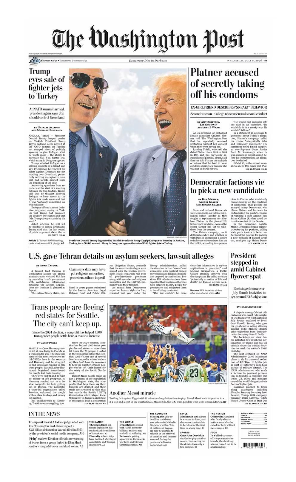 Hermosa mañana: las tapas de los diarios después del triunfo épico de Argentina ante Egipto