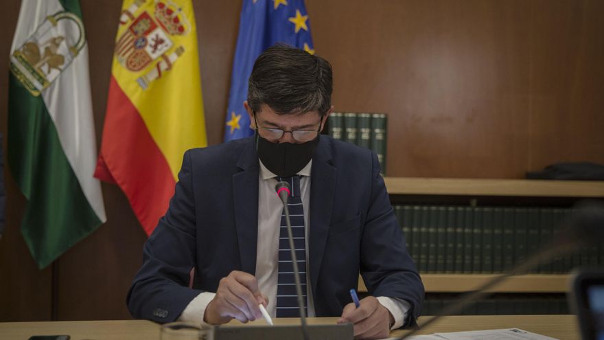 Juan Marín, este lunes en Sevilla
