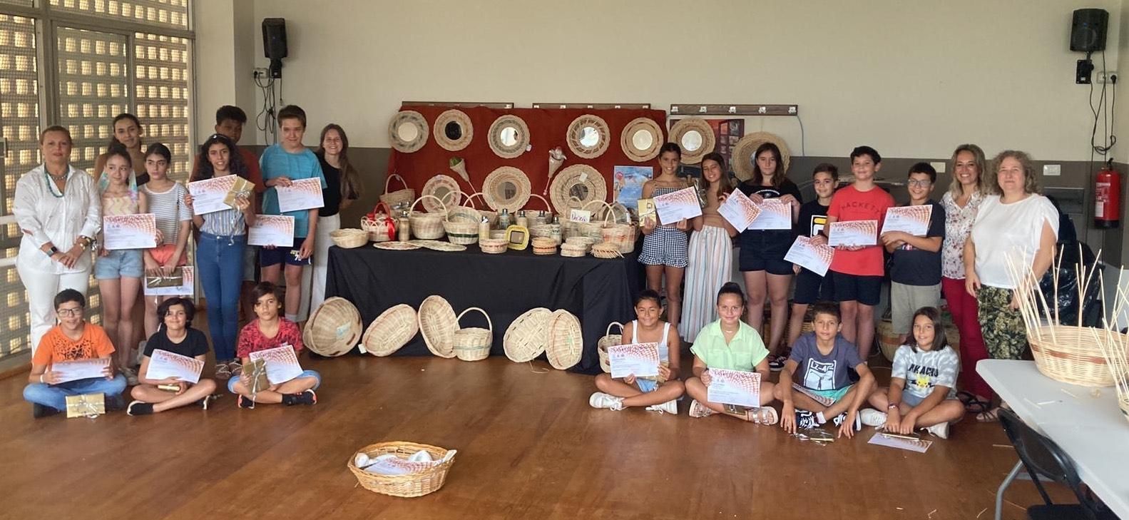 Clausura del curso de 'Cestería creativa'.