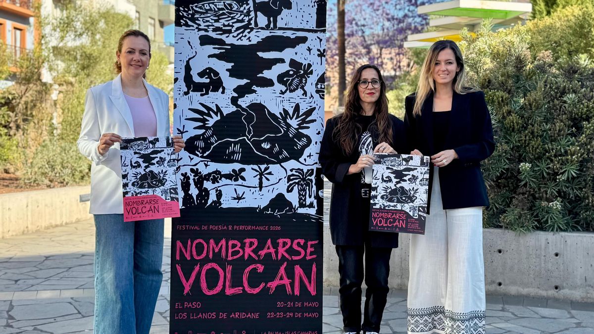 El Cabildo respalda una nueva edición de Nombrarse Volcán, un festival que llena La Palma de poesía, música y arte en la calle